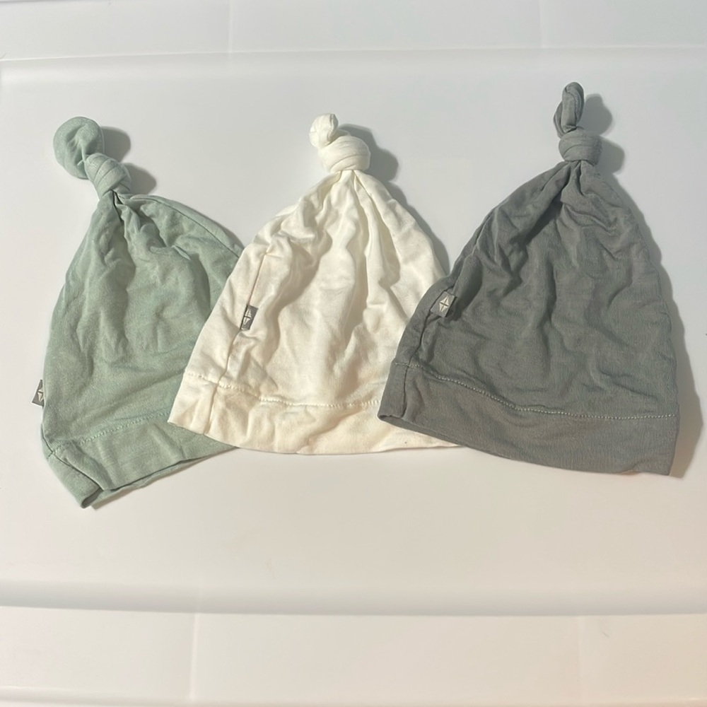 Kyte BABY Bamboo Beanie Hats - Bundle of 3